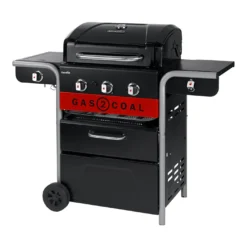 Barbecue Hybride Gaz Et Charbon De Bois Gas2Coal 2.0 330 - Char-Broil -Weber King Boutique barbecue gas2coal 330 hybride charbon gaz charbroil 4260547594431 3