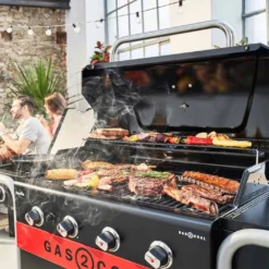 Barbecue Hybride Gaz Et Charbon Gas2Coal 440 - Char-Broil -Weber King Boutique barbecue gas2coal 440 hybride gaz et charbon charbroil 4260547594448 6