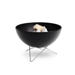 Brasero Rond Acier émaillé Noir Bowl + Pied Bas + Plancha - Höfats -Weber King Boutique bowl hofats pied bas plancha 4260447330931 5
