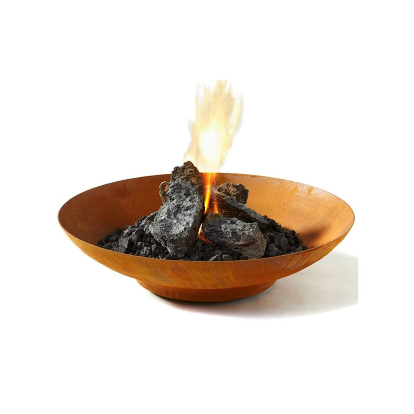 Brasero En Acier Corten Rond ⌀60 Cm - Nordic Flame 1 Brasero En Acier Corten Rond ⌀60 Cm - Nordic Flame