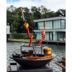 Brasero OFYR Island Noir 100 Tablette Teck + Housse 5 Brasero OFYR Island Noir 100 Tablette Teck + Housse -Weber King Boutique brasero ofyr island noir 100 100 tablette bois 7436933035056 2