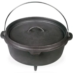 Cocotte 9L En Fonte Trépied Junko - Barbecook -Weber King Boutique cocotte 9l fonte 5400269227210 2
