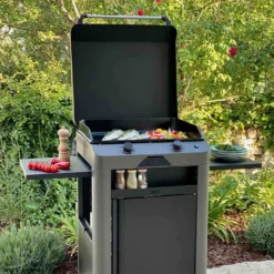 Combo Plancha Gaz Fusion 60 Gris Cargo 2 Brûleurs Avec Chariot - ENO -Weber King Boutique combo fusion 60 gris cargo eno 2020000038115 3