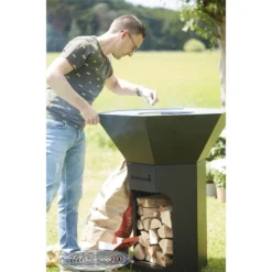 Brasero Plancha Nestor Original Noir Acier Galvanisé - Barbecook -Weber King Boutique nestor original noir barbecook 5404035700785 3