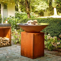 Brasero Corten Classic 100 - Ofyr -Weber King Boutique ofyr classic brasero plancha corten 3291081336219 4