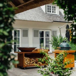 Brasero Plancha Island Corten PRO 100 Bois De Teck + Housse - Ofyr 11 Brasero Plancha Island Corten PRO 100 Bois De Teck + Housse - Ofyr -Weber King Boutique ofyr island pro 100 teck 2020000022121 4