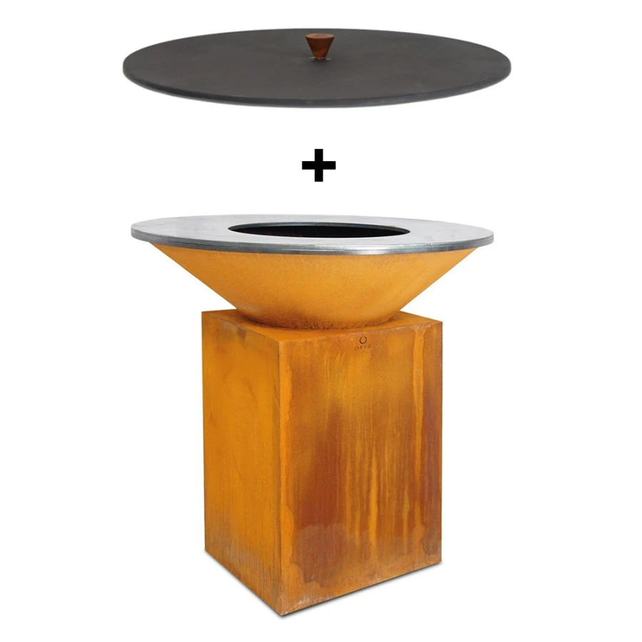 Pack Brasero Classic 100 Corten + Couvercle - OFYR 1 Pack Brasero Classic 100 Corten + Couvercle - OFYR