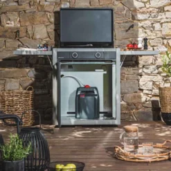 PACK Combo Plancha Gaz Modern 60 Acier Gris / Noir + Chariot + Kit De Nettoyage - Forge Adour -Weber King Boutique pack combo modern 60 gaz 2020000034766 3