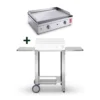 Pack Plancha Gaz Chef 55 Lisse + Chariot - Planet