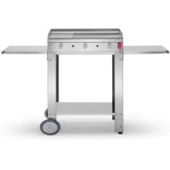 Pack Plancha Gaz Chef 80 Lisse + Chariot - Planet -Weber King Boutique pack plancha gaz chef 80 lisse chariot planet 2020000031956 2