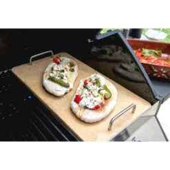 Pierre à Pizza Méridian / Titan Rectangle + Poignées - Cadac -Weber King Boutique pierre pizza rectangulaire pour bbq meridian titan cadac 6001773983945 2