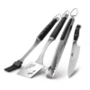 Pince + Couteau + Spatule + Pinceau Premium En Inox - Napoleon*