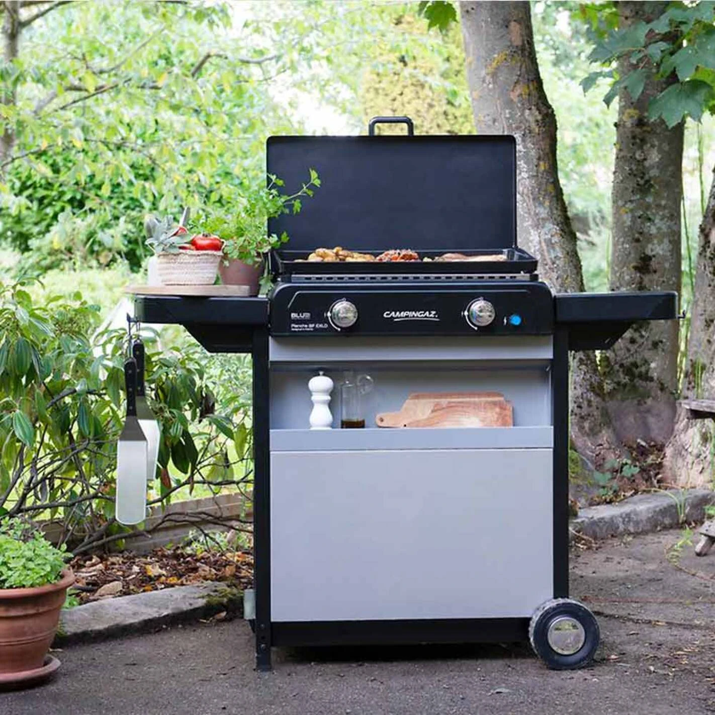 Plancha Gaz Sur Chariot Blue Flame EXLD - Campingaz 3 Plancha Gaz Sur Chariot Blue Flame EXLD - Campingaz – Image 3
