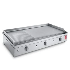 Plancha Gaz Chef 80 Lisse Rainurée - Planet -Weber King Boutique plancha gaz planet chef 80 lisse rainuree 8033945788858 3