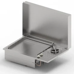 Plancha Gaz Encastrable Oasi 55 Lisse Rainurée Feu Dual - Planet