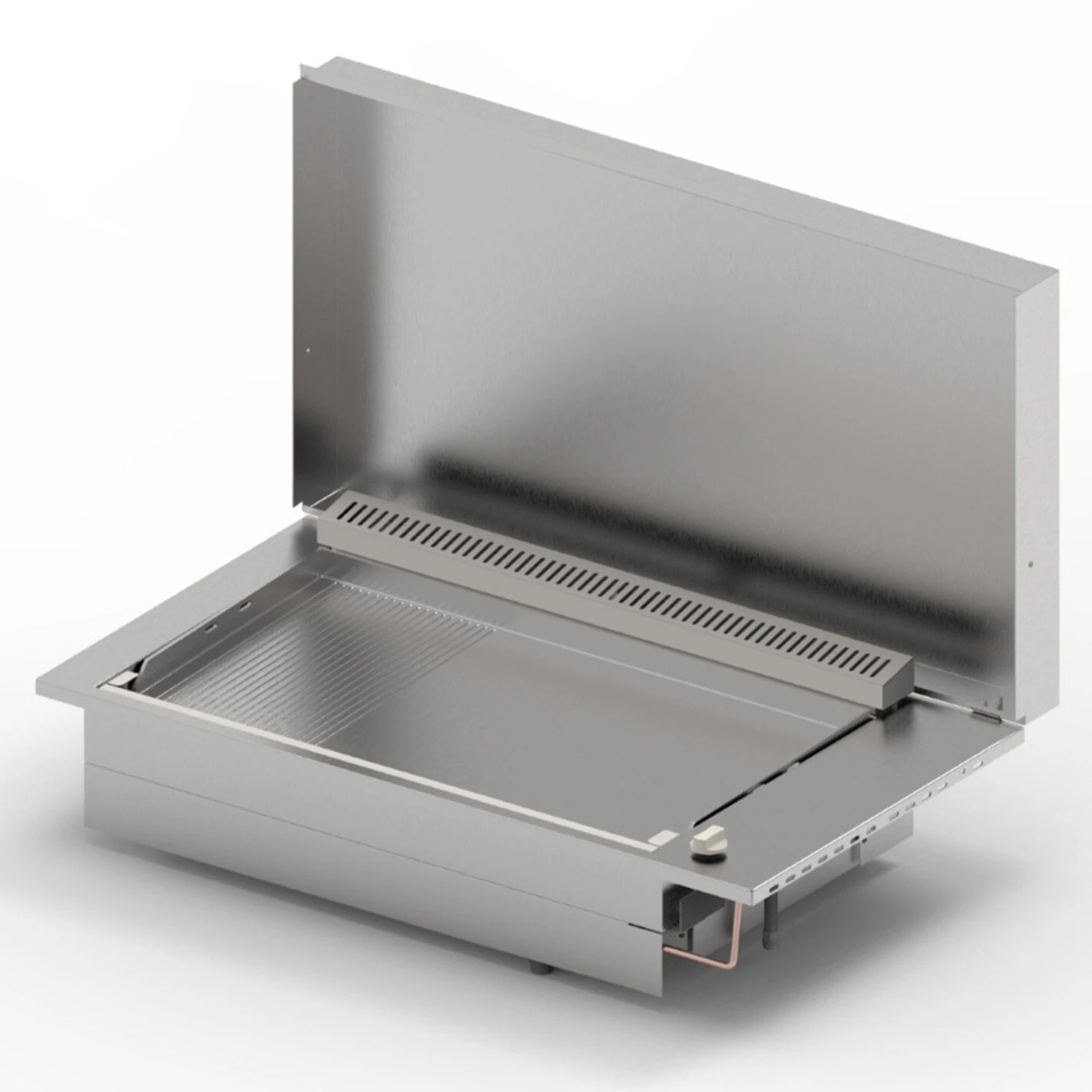 Plancha Gaz Encastrable Oasi 80 Inox Lisse Rainurée - Planet 1 Plancha Gaz Encastrable Oasi 80 Inox Lisse Rainurée - Planet