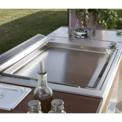 Plancha Gaz Oasi 80 Encastrable Lisse - Planet -Weber King Boutique plancha planet oasi 80 lisse 8033945789053 2