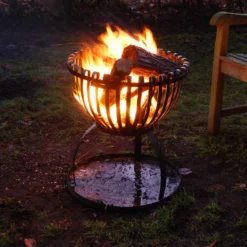 Plateau à Cendres Rond Braséro - Esschert Design -Weber King Boutique plateau a cendres rond pour brasero 8714982044595 3