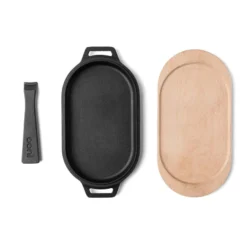 Poêle Ovale Fonte + Manche Amovible + Base En Bois - Ooni -Weber King Boutique poele ovale fonte ooni 5060568342023 3