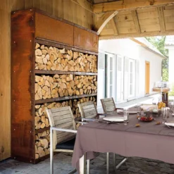 Etagère Range Bois Corten 100 - Ofyr 7 Etagère Range Bois Corten 100 - Ofyr -Weber King Boutique range bois corten 100 2020000020134 3