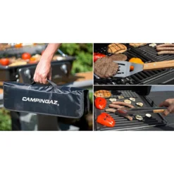 Set 5 Ustensiles Bambou Pour Barbecue Avec Sacoche - Campingaz -Weber King Boutique sacoche 5 ustensiles bambou 3138522058296 3