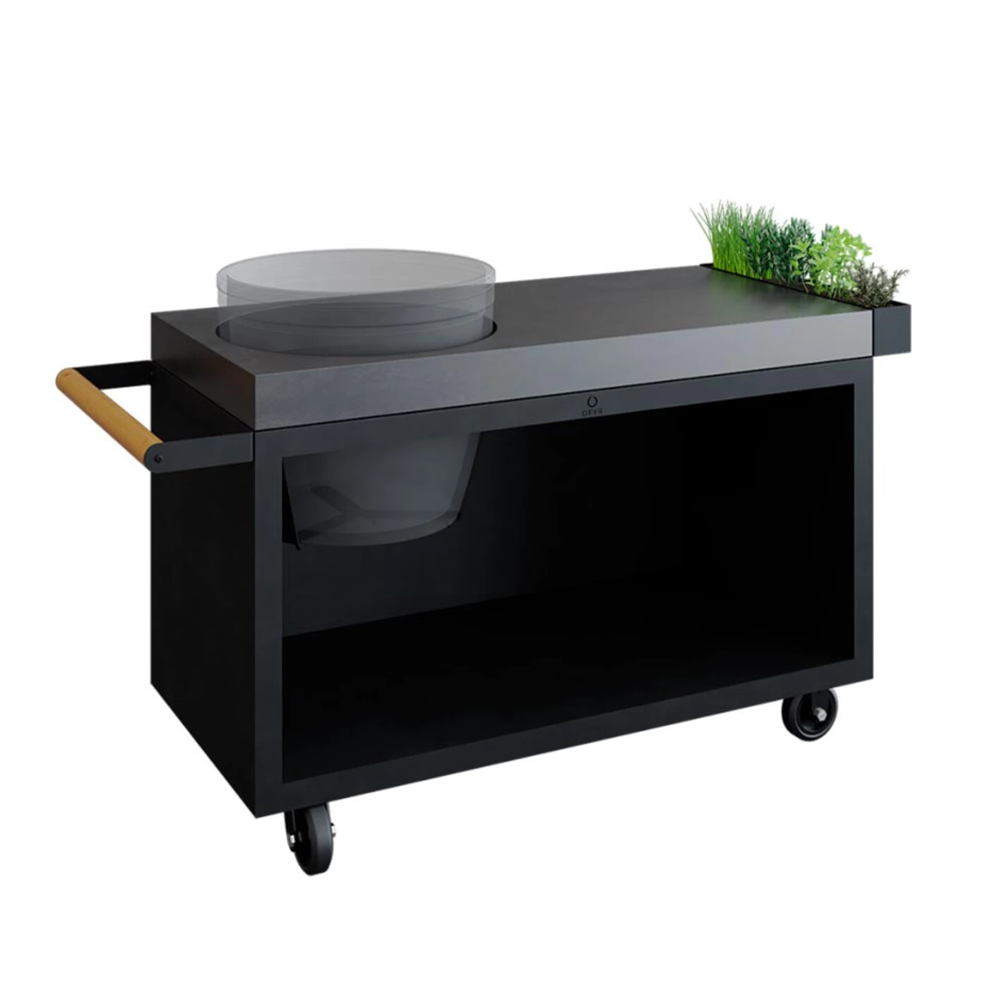 Table 135 Island Noire Et Béton Barbecue Kamado The Bastard - Ofyr 1 Table 135 Island Noire Et Béton Barbecue Kamado The Bastard - Ofyr