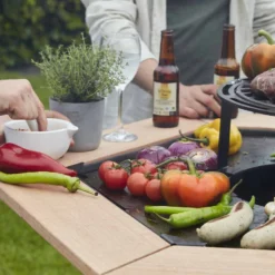 Table D’appoint En Bois Brasero Nestor - Barbecook -Weber King Boutique table appoint nestor barbecook 5404035708088 2