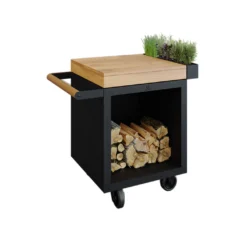 Table Mise En Place Noire Pro 65 Bois De Teck - Ofyr
