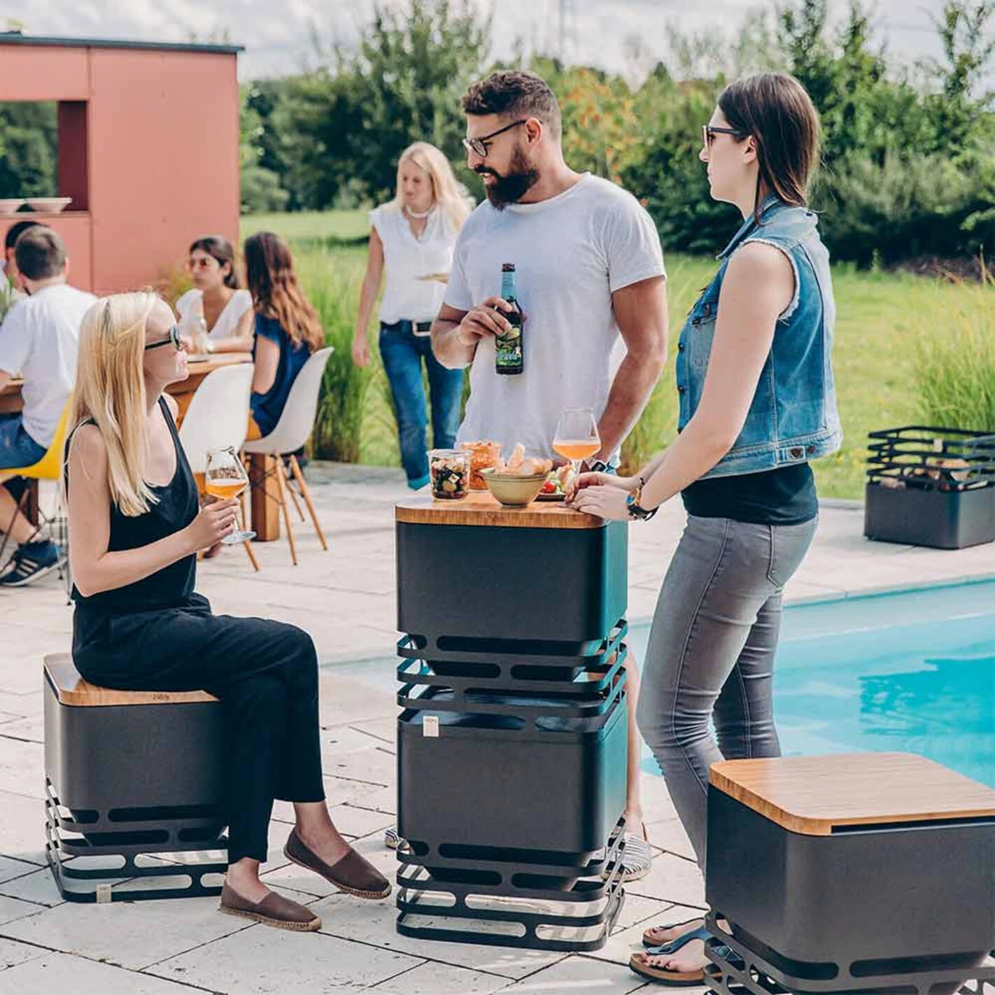 Tablette Pour Brasero Cube En Bambou - Höfats 8 Tablette Pour Brasero Cube En Bambou - Höfats – Image 8